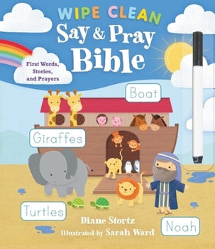 Spiral-bound Say and Pray Bible Wipe Clean: First Words, Stories, and Prayers Book