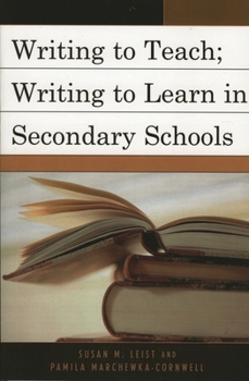 Paperback Writing to Teach; Writing to Learn in Secondary Schools Book