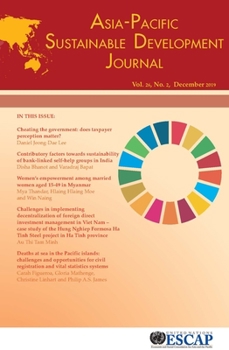Paperback Asia-Pacific Sustainable Development Journal 2019, Issue No. 2 Book