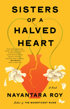 Paperback Sisters of a Halved Heart [Large Print] Book