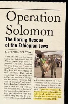 Hardcover Operation Solomon: The Daring Rescue of the Ethiopian Jews Book