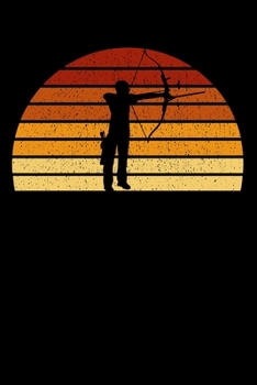 Paperback Archer Notebook: Vintage Sunset Arching 6 x 9 (A5) Graph Paper Squared Journal Gift For Archers And Archery Lovers (108 Pages) Book