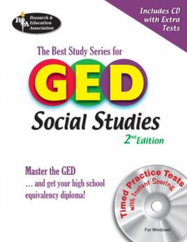 Paperback The Best Study Series GED Social Studies: With Rea's Testware [With CD-ROM] Book
