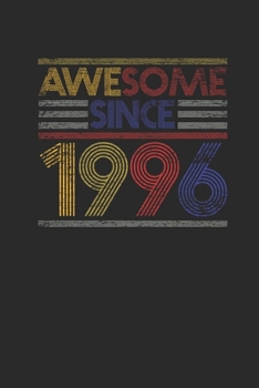 Paperback Awesome Since 1996: Graph Paper Notebook - Birthday Gift or Anniversary Gift Idea Book