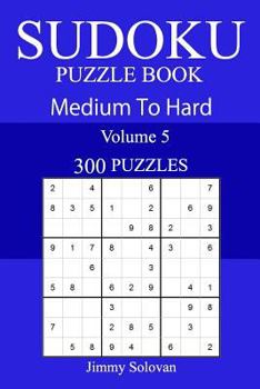 Paperback 300 Medium to Hard Sudoku Puzzle Book