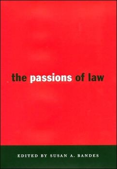 Hardcover The Passions of Law Book