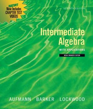 Hardcover Intermediate Algebra with Applications Book