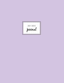 Dot Grid Journal: Violet, Plain Notebook, Ghost Grid Journal, Large