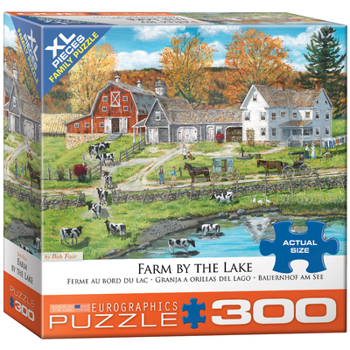 Misc. Farm by Lake Family Puzzle 300pc Book