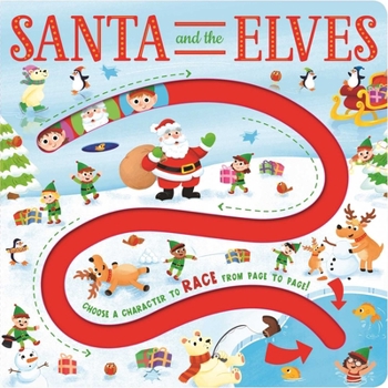 Board book Santa and the Elves Maze Board: Maze Book for Kids Book