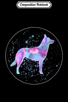 Composition Notebook: Dutch Shepherd Art Watercolor Dog Aquarelle  Journal/Notebook Blank Lined Ruled 6x9 100 Pages