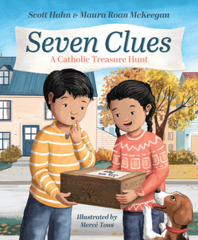 Hardcover Seven Clues: A Catholic Treasure Hunt Book