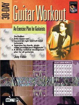 Paperback 30-Day Guitar Workout (Book & DVD ) Book