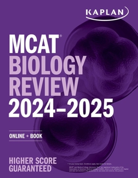 Paperback MCAT Biology Review 2024-2025: Online + Book