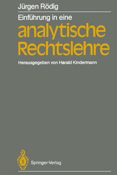 Paperback Einführung in Eine Analytische Rechtslehre [German] Book