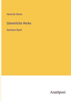 Paperback Sämmtliche Werke: Sechster Band [German] Book
