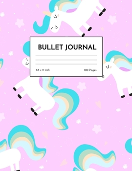 Bullet Journal: Adorable Unicorn Dot Grid Notebook - Dotted Note Pad for Kids, Girls, Teens, Tweens, Women - Gifts for Birthday and Christmas | Design 98845