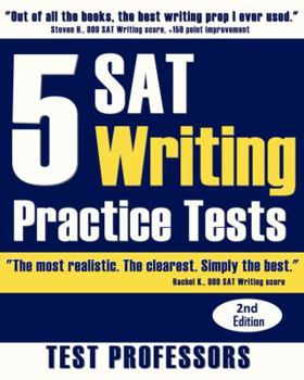 Paperback 5 SAT Writing Practice Tests Book