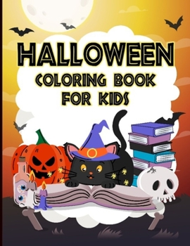 Paperback Halloween Coloring book for kids: ages 2-4 [Large Print] Book