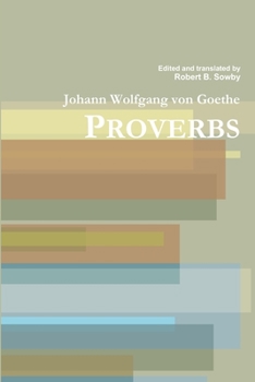 Paperback Goethe: Proverbs Book