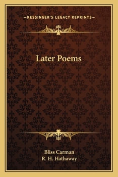 Paperback Later Poems Book