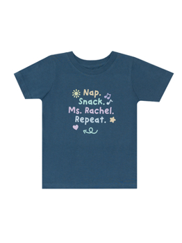Nap. Snack. Ms. Rachel. Repeat Kids' T-Shirt - 6 Yr