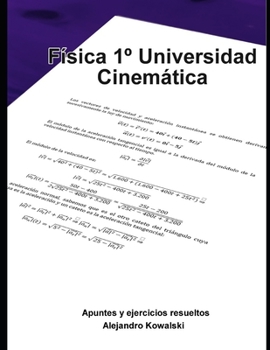 Paperback Apuntes de Física - Cinemática: 1° Universidad [Spanish] Book