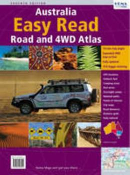 Spiral-bound Australia Easy Read Road and 4WD Atlas Book