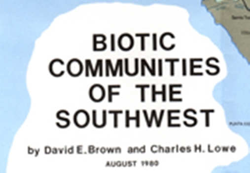 Map Biotic Communities of Southwest Book