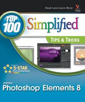Paperback Photoshop Elements 8: Top 100 Simplified Tips & Tricks Book