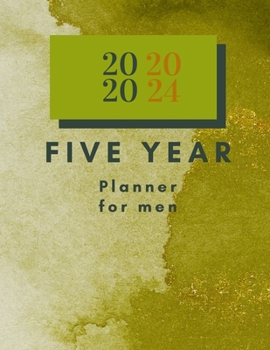 Paperback 2020-2024 Five Year Planner for Men: With Bonus Year 2025. Book