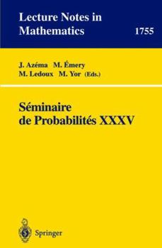 Paperback Seminaire de Probabilites XXXV Book