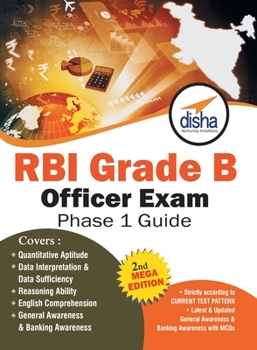 Paperback RBI Grade B Officer Exam Phase 1 Guide 2nd Mega Edition Book