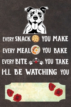 I'll Be Watching You Notebook Journal: 110 Blank Lined Papers - 6x9 Personalized Customized Staffordshire Bull Terrier Notebook Journal Gift For Staffordshire Bull Terrier Puppy Owners and Lovers