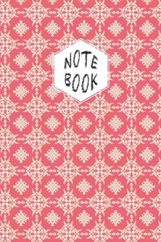 Notebook: Lined Journal/Notebook/Diary - Ornamental Art Red Cover - 6x9 inch/100 Pages