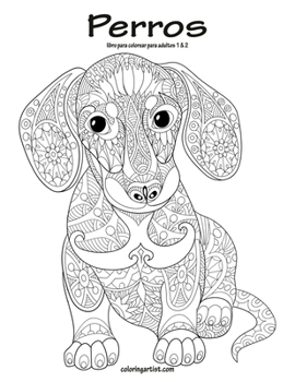 Paperback Perros libro para colorear para adultos 1 & 2 [Spanish] Book