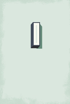 I: 110 Sketchbook Pages (6 x 9) | Light Blue Green Monogram Sketch Notebook with a Simple Vintage Design | Personalized Initial Letter | Distressed Retro Monogramed Book