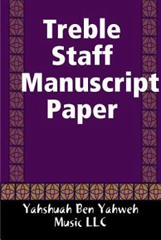 Paperback Treble Staff Manuscript Paper Book