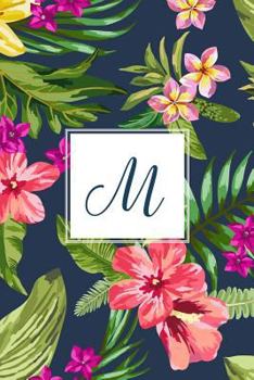 Paperback M: Tropical Floral, 150 Pages, 6" x 9" Book