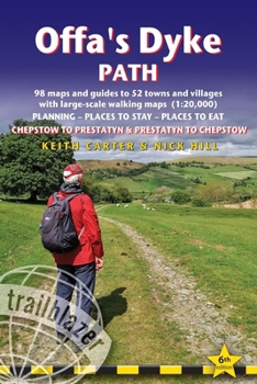 Paperback Offa's Dyke Path: British Walking Guide: Planning, Places to Stay, Places to Eat; Includes 98 Large-Scale Walking Maps Book