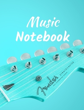 Paperback Music Notebook: Blank Music Sheet Notebook: Music Manuscript Paper, Staff Paper, Music Notebook 13 Staves, 8.5 x 11, A4, 110 pages per Book