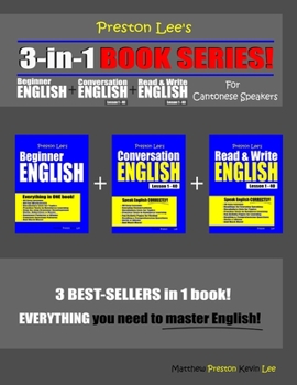 Preston Lee’s 3-in-1 Book Series! Beginner English, Conversation English & Read & Write English Lesson 1 – 40 For Cantonese Speakers