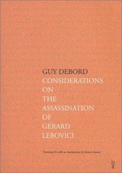 Paperback Considerations on the Assassination of Gerard Lebovici Book