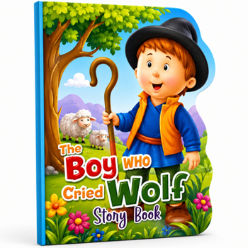 Paperback The Boy Who Cried Wolf Story Board Book