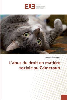 Paperback L'abus de droit en matière sociale au Cameroun [French] Book