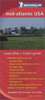 Paperback Michelin Mid-Atlantic USA Road Atlas & Travel Guide Book