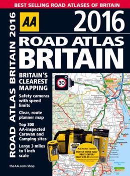 Spiral-bound Road Atlas Britain 2016 Book