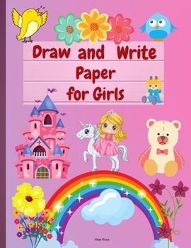 Paperback Draw and Write Paper for Girls Book