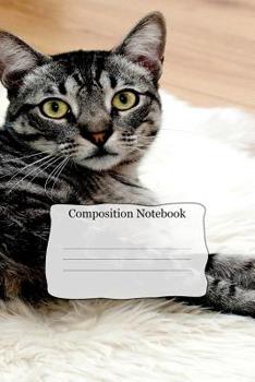 Composition Notebook: Cute Cat Theme Cover For School Kids that Love Animals and Creative Writing