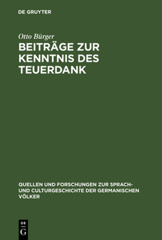 Hardcover Beiträge Zur Kenntnis Des Teuerdank [German] Book